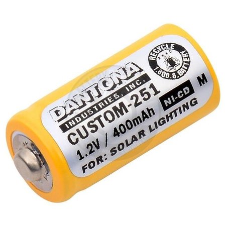 DANTONA Dantona CUSTOM-251 Solar Light Replacement Emergency Battery CUSTOM-251